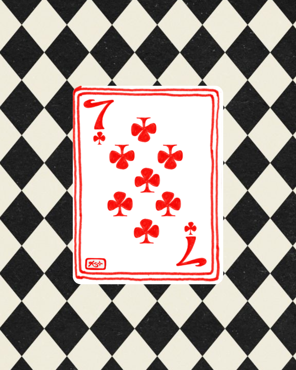Single Playing Card Patch