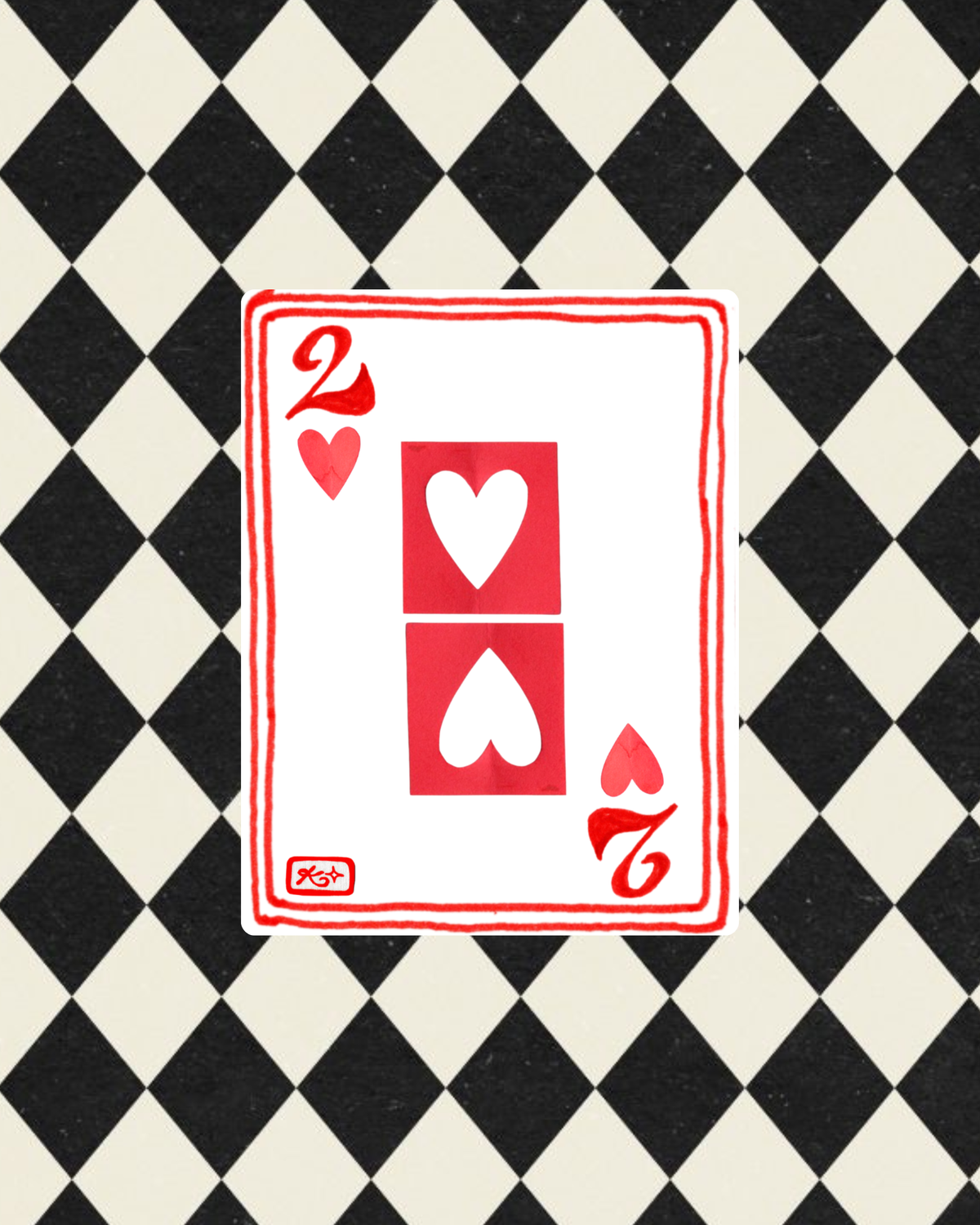 Single Playing Card Patch