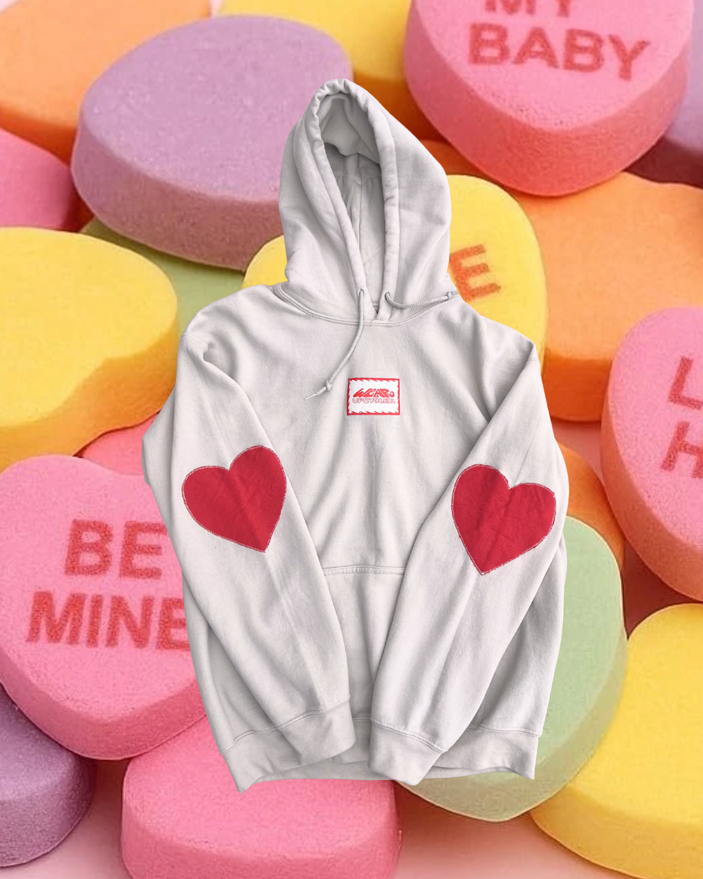 Heart on my sleeve hoodie