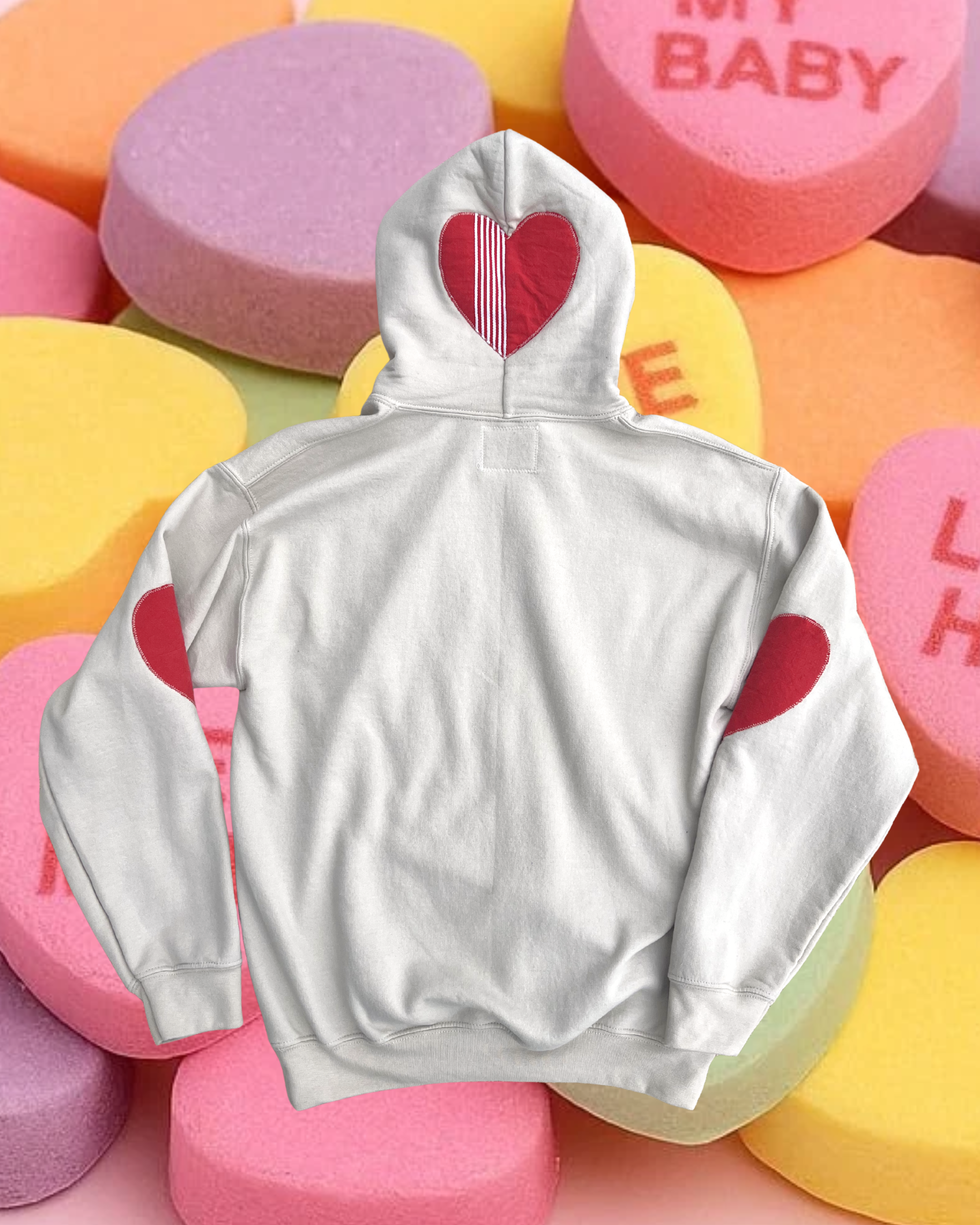Heart on my sleeve hoodie
