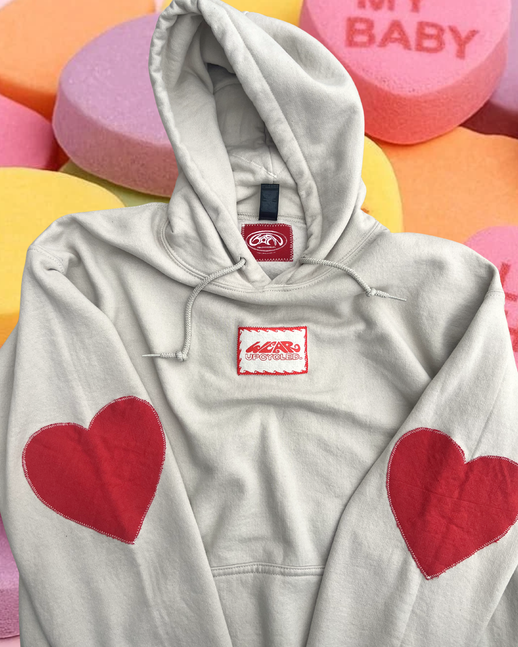 Heart on my sleeve hoodie