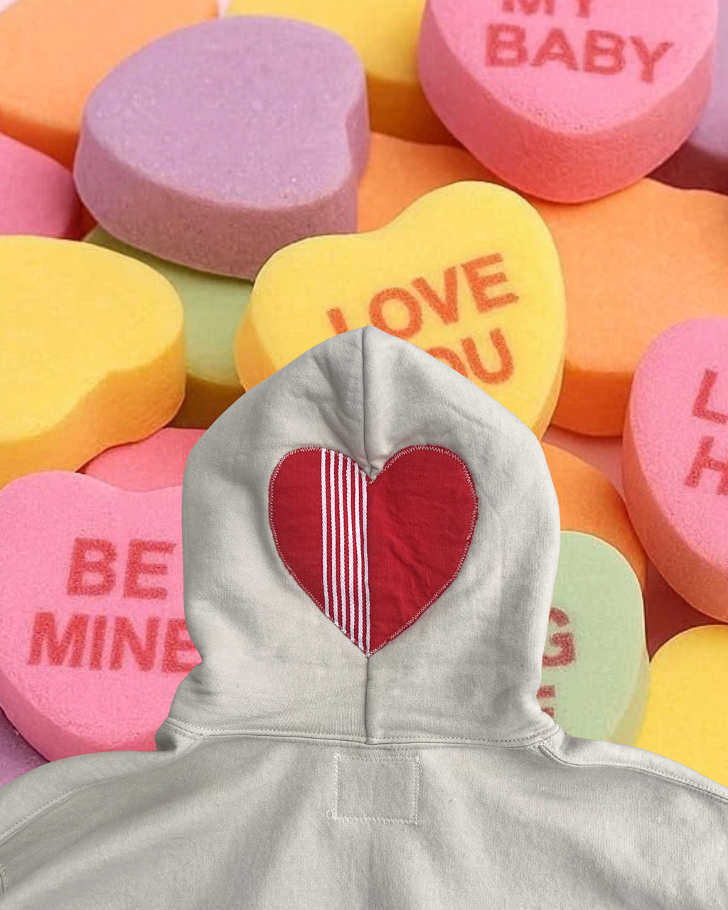 Heart on my sleeve hoodie