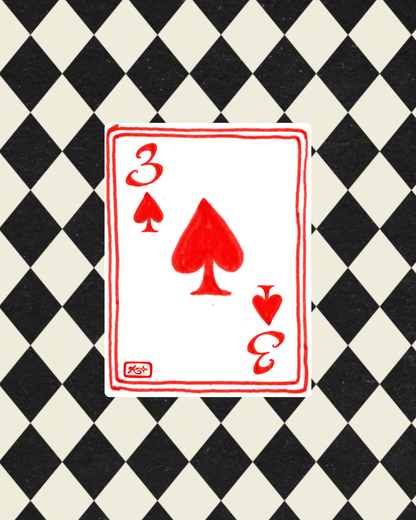 Single Playing Card Patch