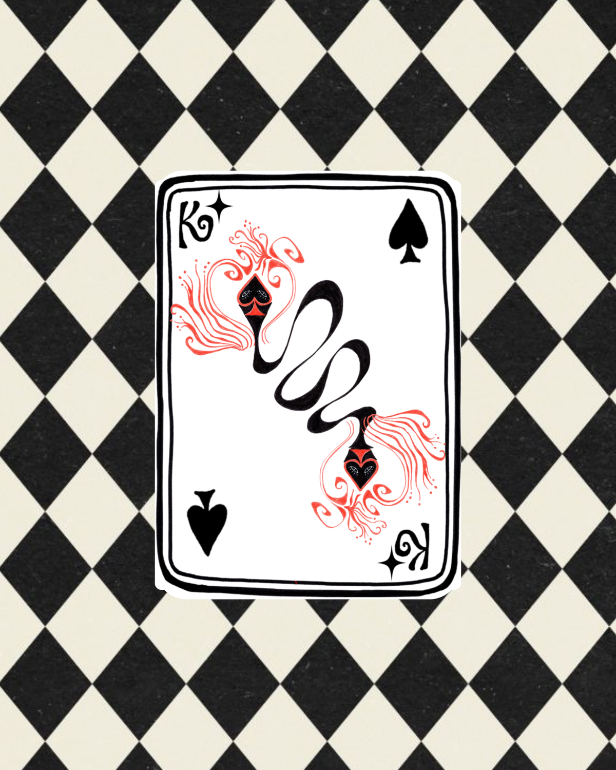 Single Playing Card Patch