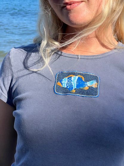 Reclaimed Denim Fish Patch Bundle (Set of 6)
