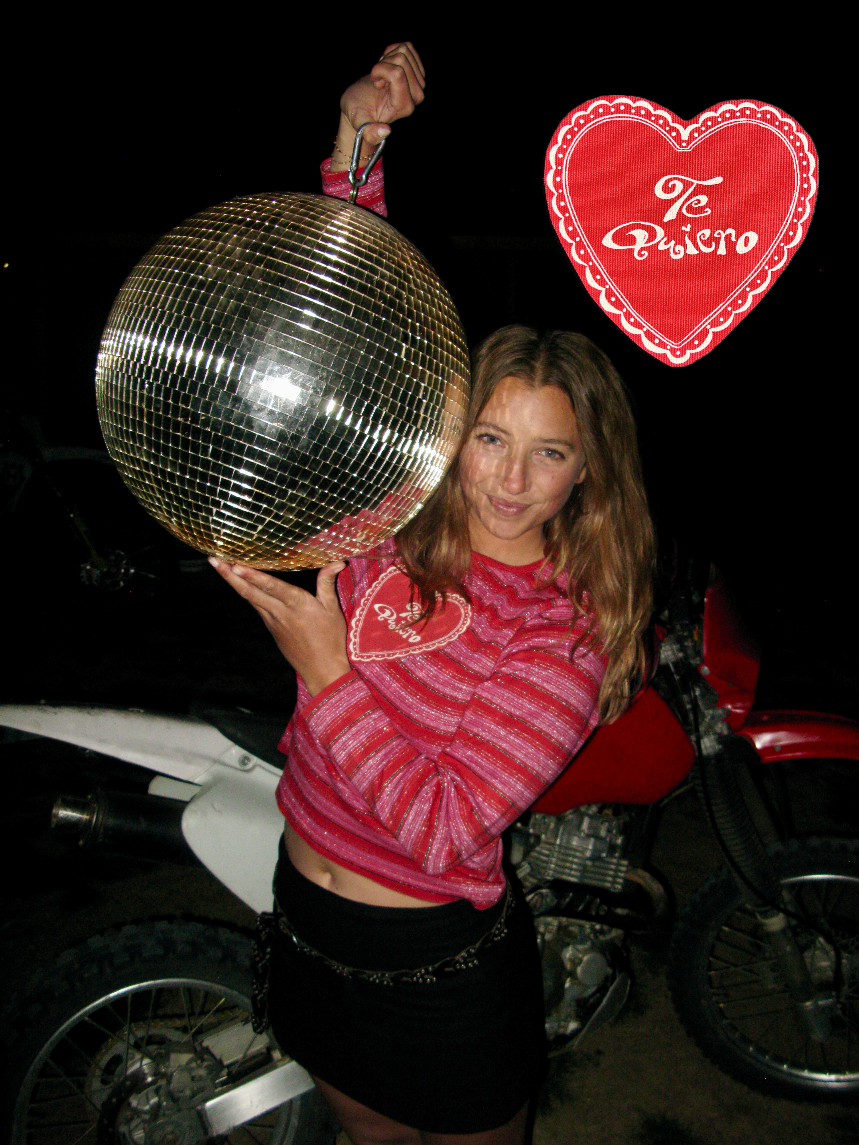 Pink Red Striped Te Quiero Longsleeve