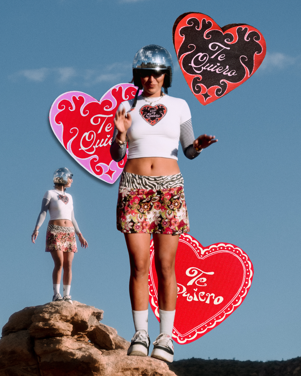 Black White Striped Te Quiero Longsleeve